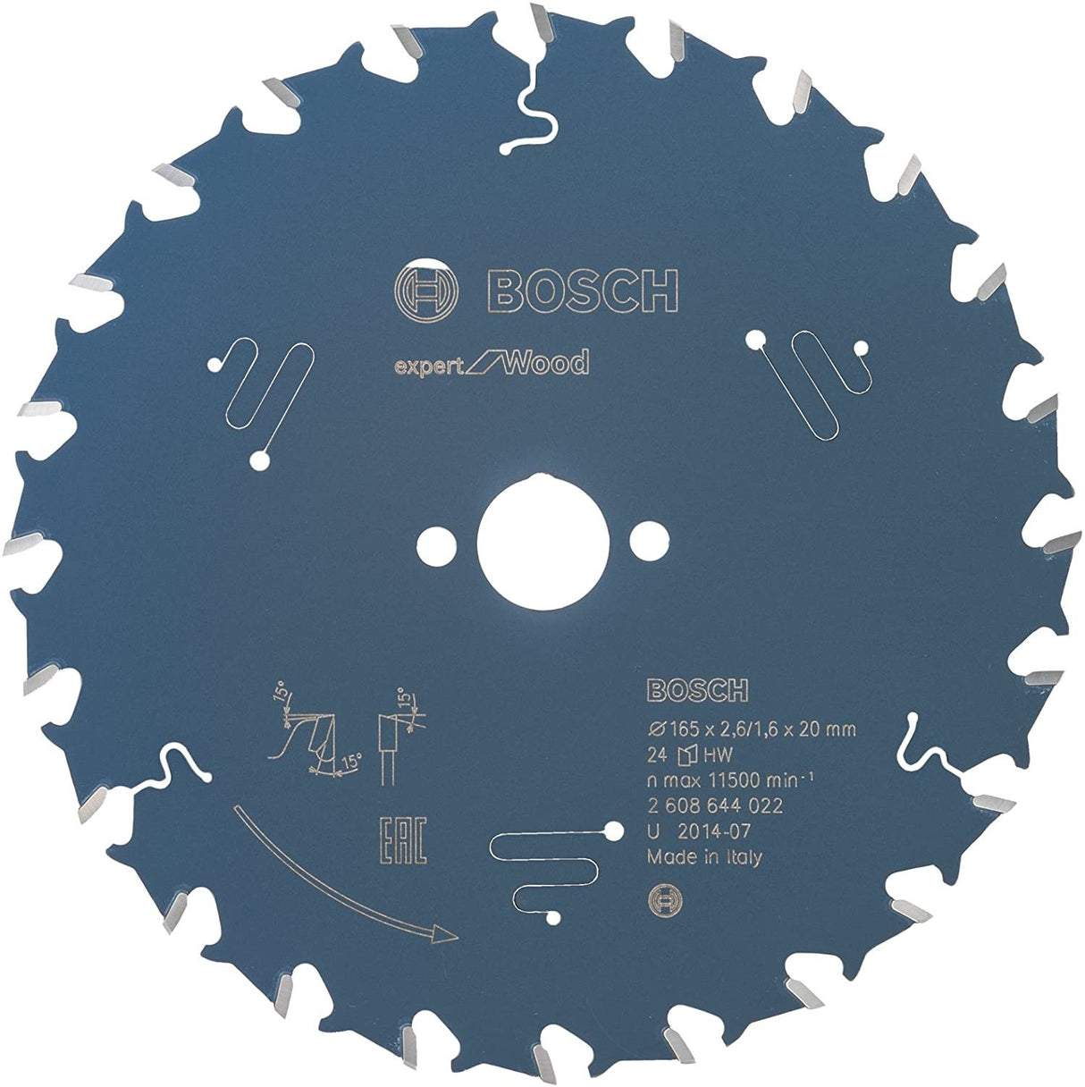 EAN 3165140795906 - Bosch 2608644024 hoja de sierra circular 1 pieza(s) imagen 2
