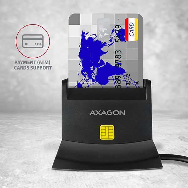 Lector De Tarjetas Interno Axagon Cre-Sm2, Usb / De 4 Ranuras (Eoc?Anka) + Sd / Microsd / Sim