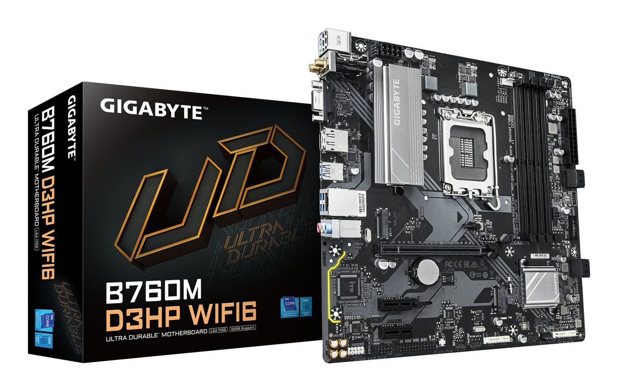 EAN 4719331867638 - GIGABYTE B760M D3HP WIFI6 placa base Intel B760 Express LGA 1700 micro ATX imagen 1