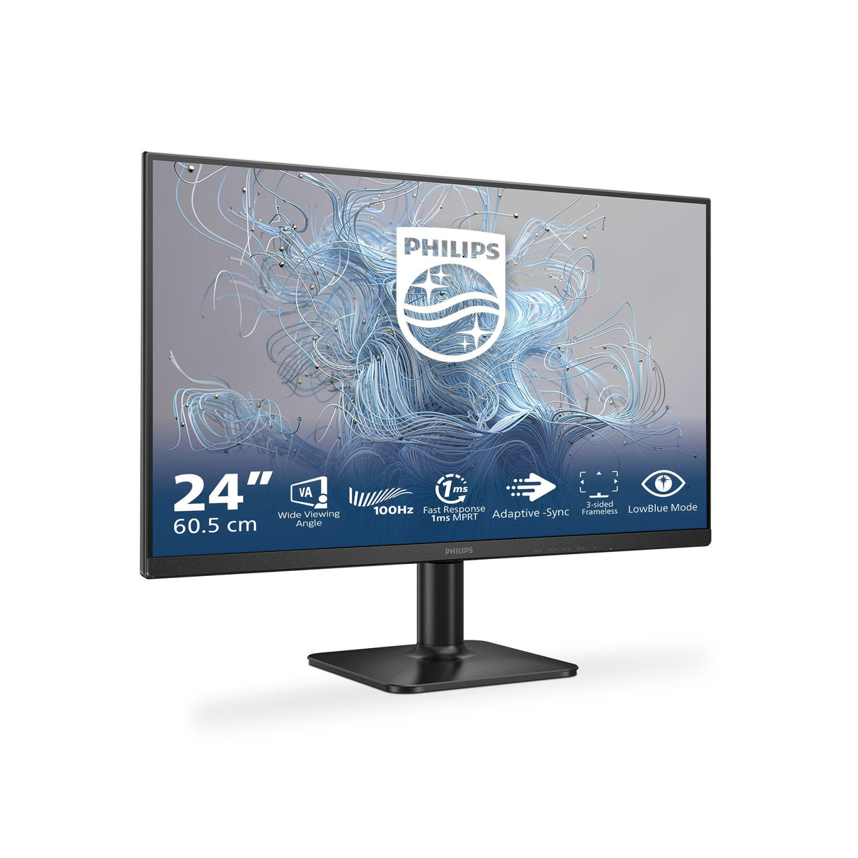 Monitor Philips 23,8" 24e2n1100lb 16:09 Hdmi+D-Sub Va Negro