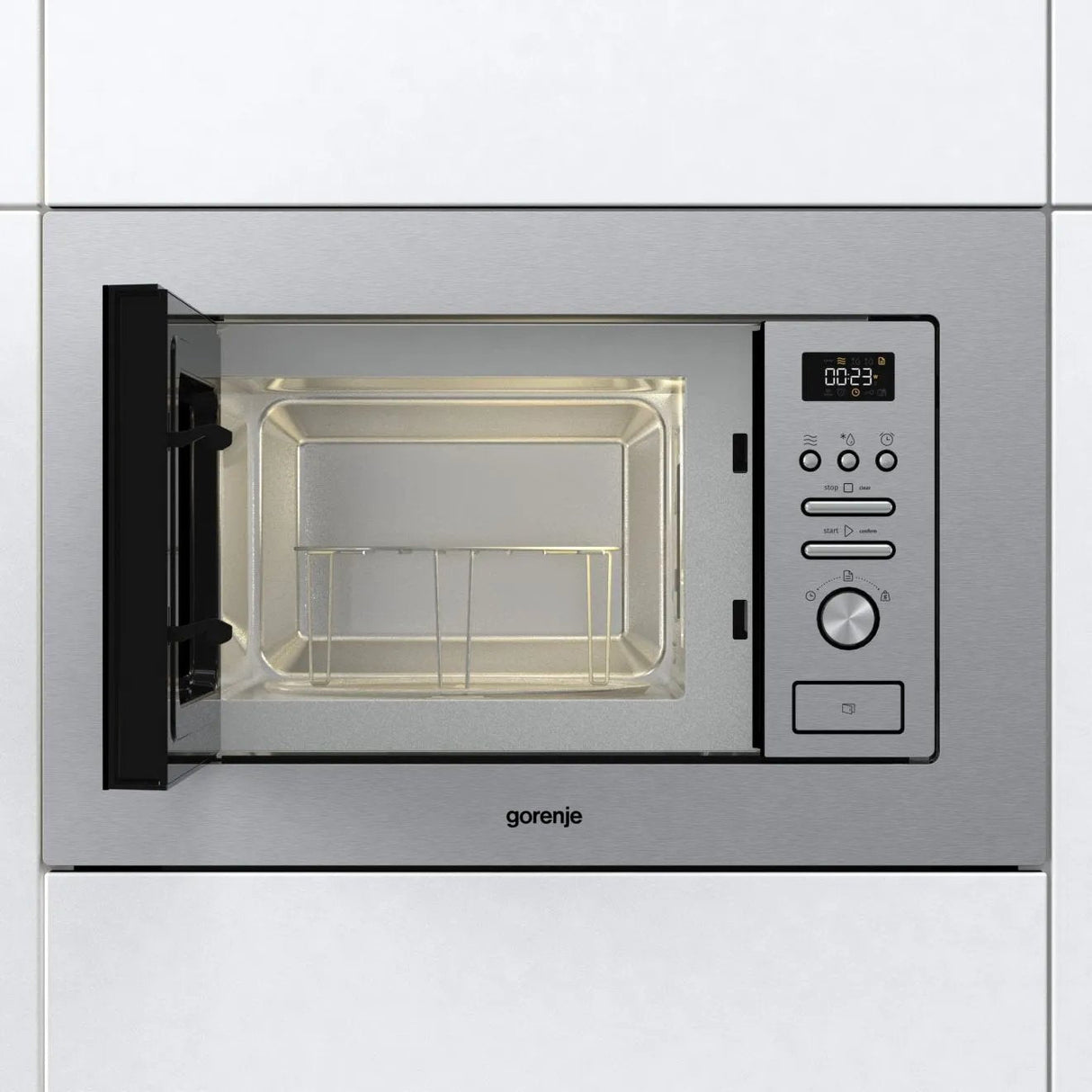 Gorenje Bm201ag1x Integrado Microondas Con Grill 20 L 800 W Acero Inoxidable