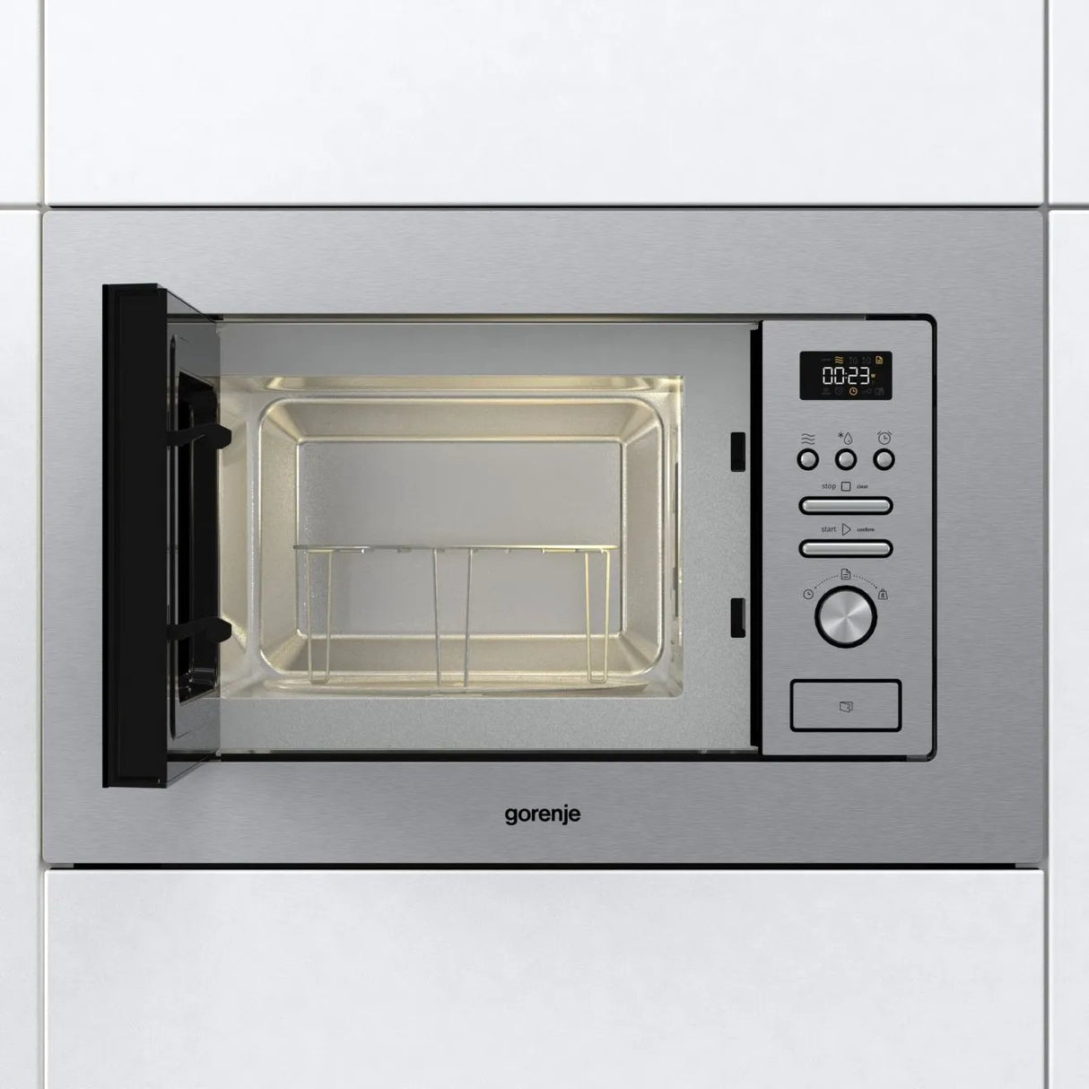 EAN 3838782611124 - Gorenje BM201AG1X Acero inoxidable Microondas con grill Integrado 20 L 800 W imagen 2