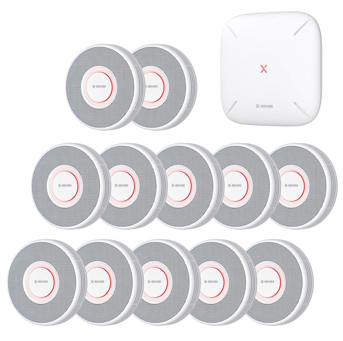 X-Sense Xs0b-Mr121 12 1 Rf-Rauchmelder-Set Mit Gateway