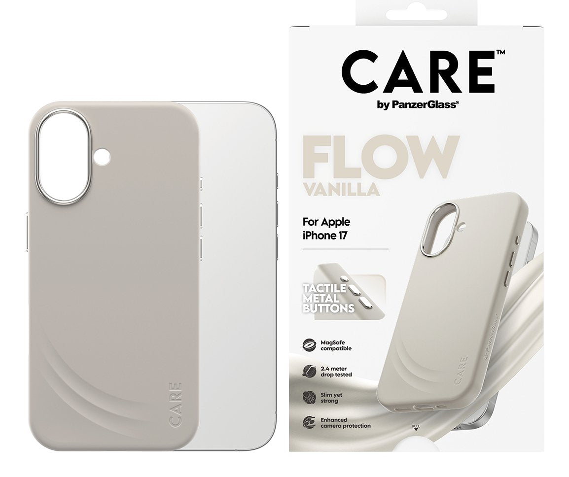 Care By Panzerglass Feature Flow Case Vanilla W. Magsafe Iphone 17