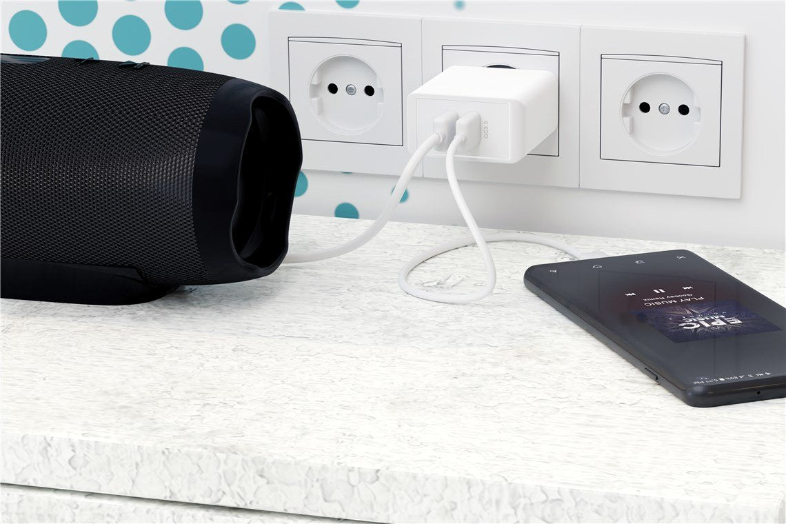 Goobay 44957, Cargador Blanco