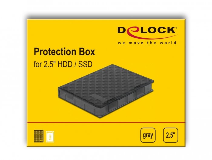 Schutzbox Für 2.5? Hdd Ssd Grau