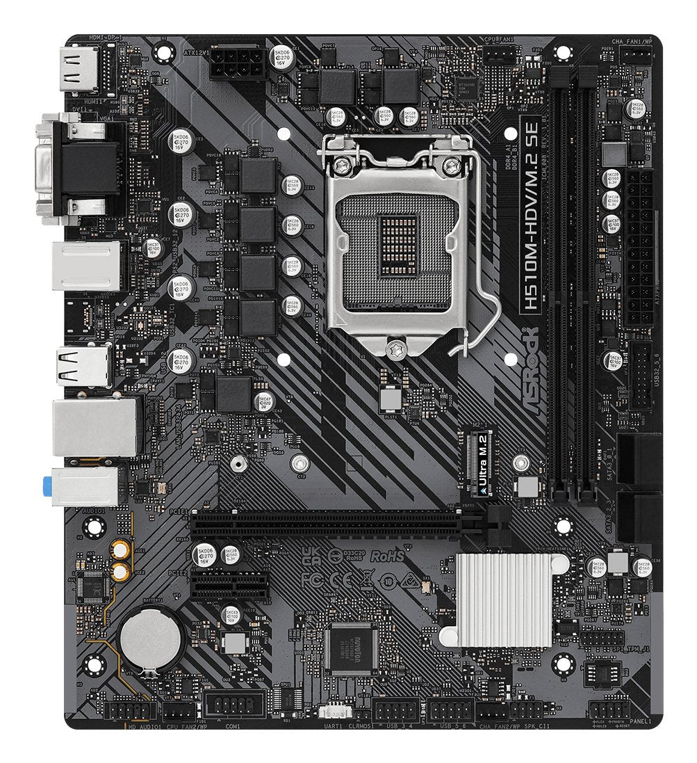 EAN 4710483943126 - Asrock H510M-HDV/M.2 SE Intel H470 LGA 1200 (Socket H5) micro ATX imagen 1