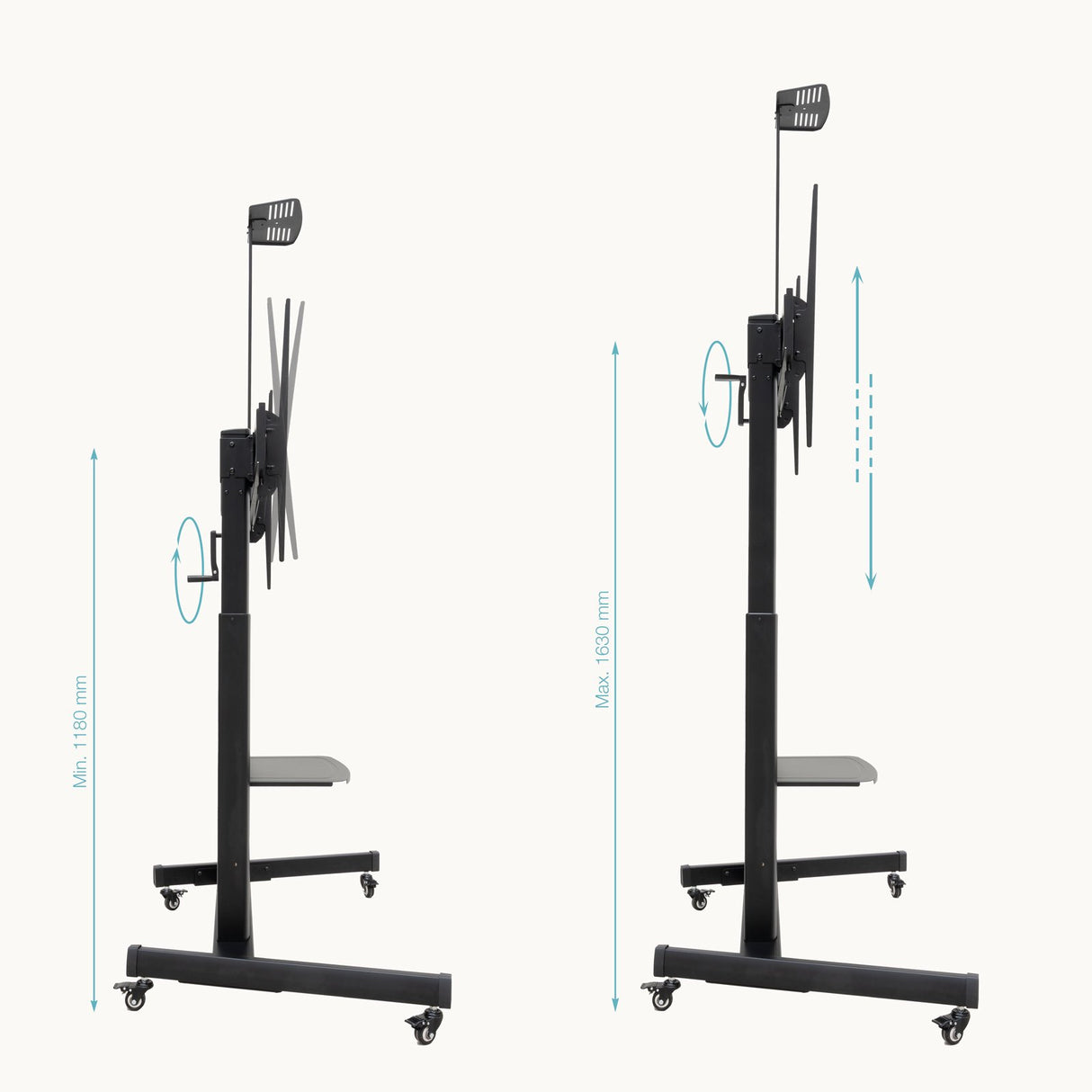 EAN 8433281015623 - TooQ FS20406HM-B soporte para TV 2,54 m (100") imagen 3