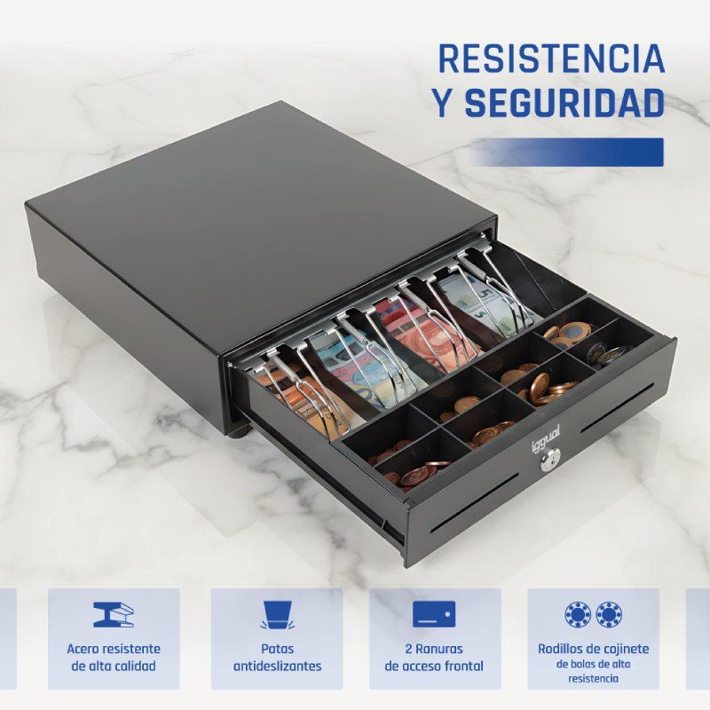 EAN 8435364320709 - iggual IRON-XS Cajón de efectivo automático y manual imagen 3