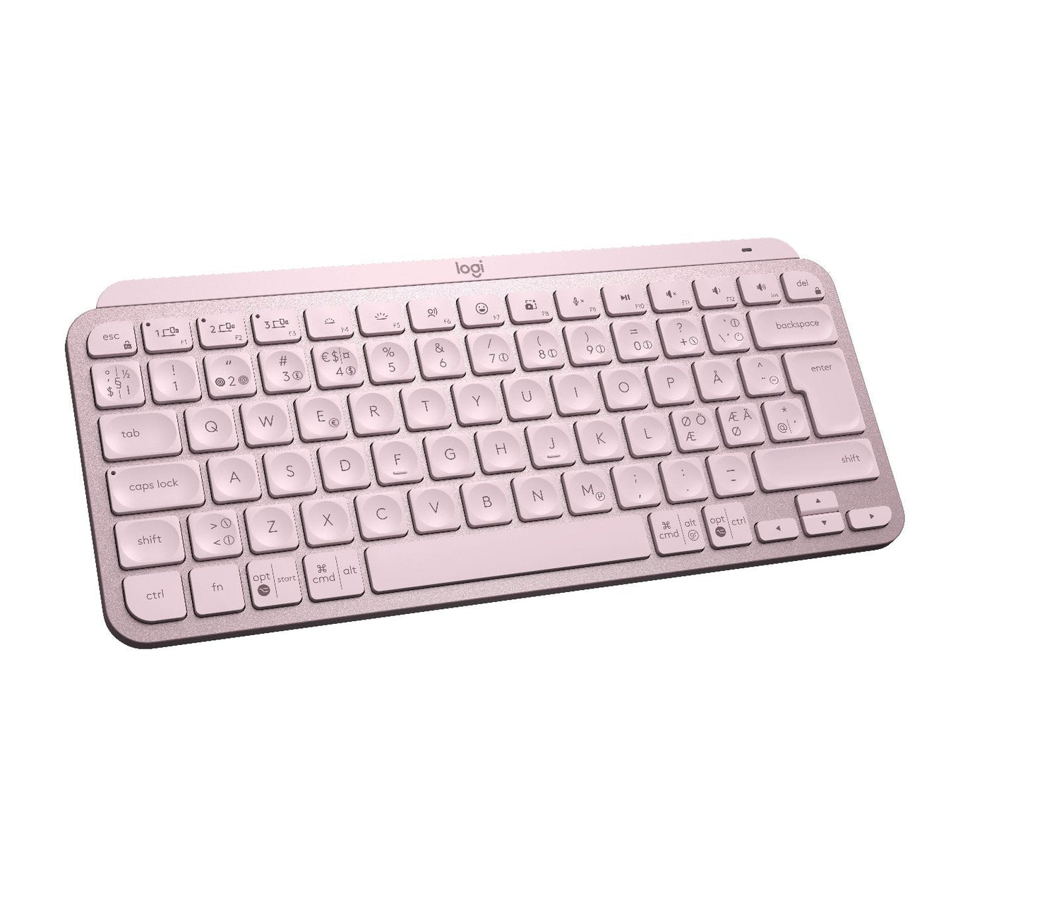 Teclado (Nordic) Logitech Mx Teclas Mini Swe (W), Rosa