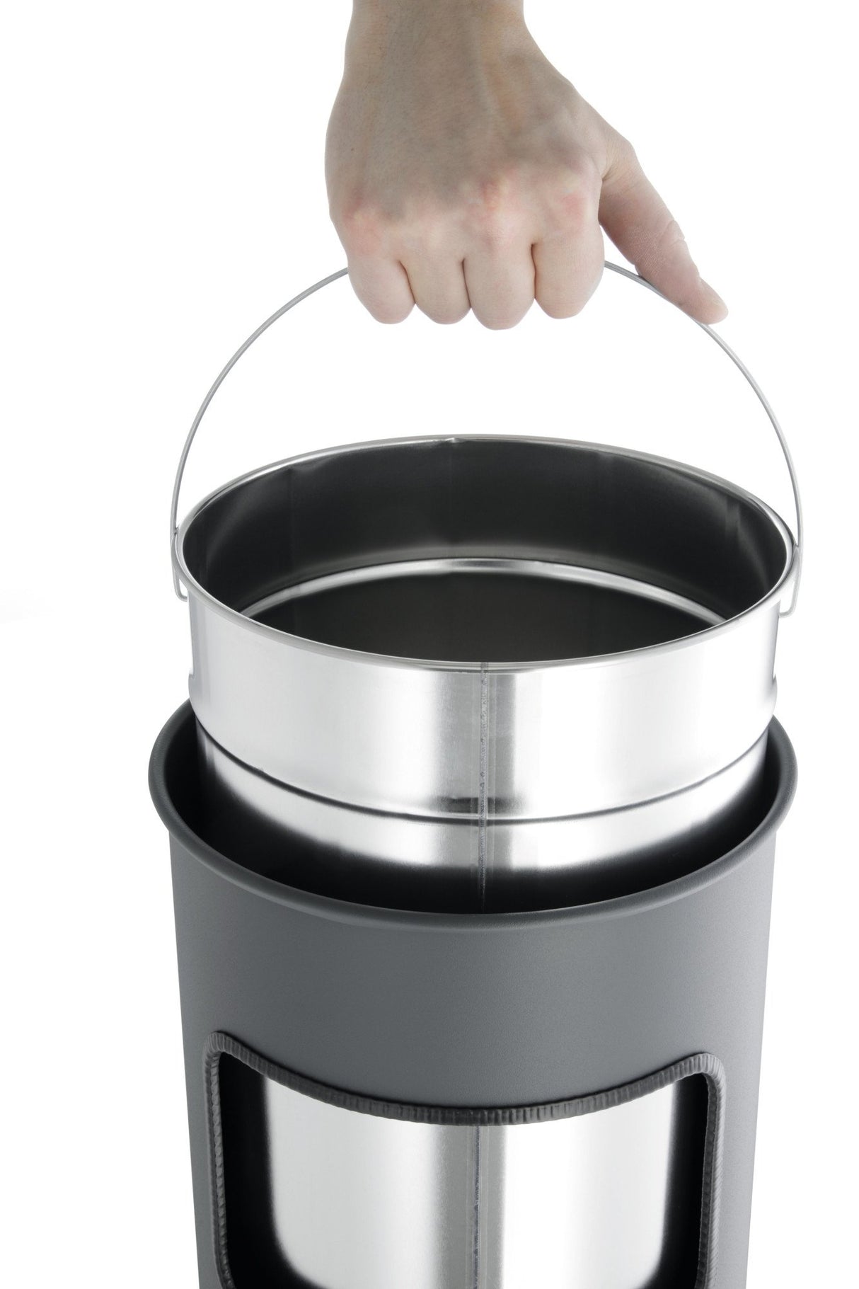 EAN 4005546989006 - Durable 333023 papelera 17 L Alrededor Metal Plata imagen 5