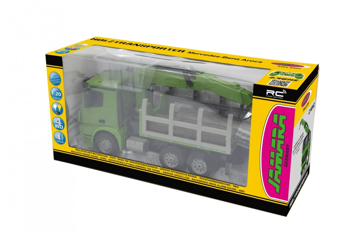 Jamara Container Lkw Modelo Controlado Por Radio Motor Eléctrico 1:20, Radiocontrol Verde, 1:20, 6 Año(S), 2400 Mah, 1,29 Kg