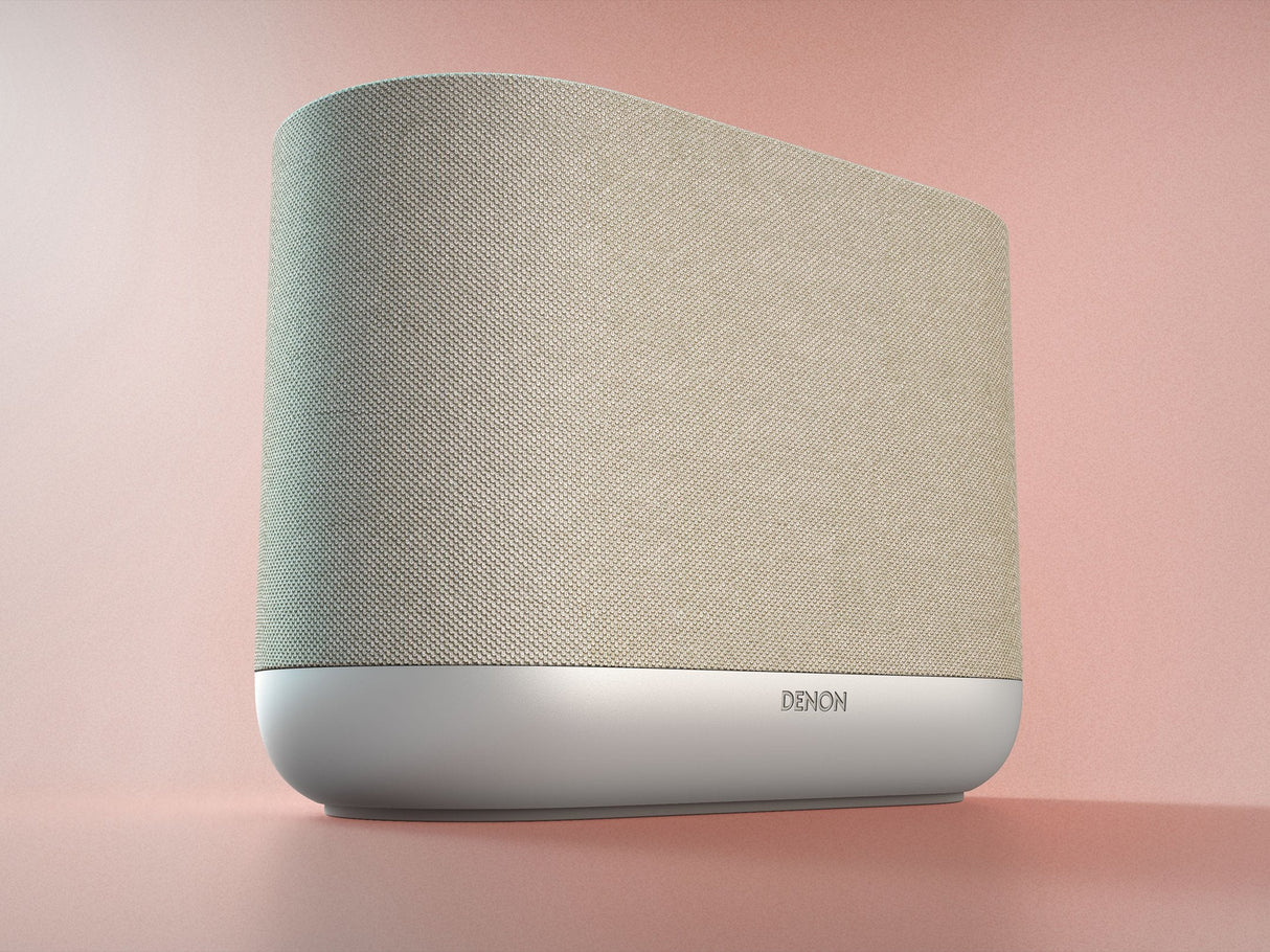 Denon Home 400 Silver Altavoz Inteligente Inalámbrico Con Tecnología Heos Y Sonido Dolby Atmos.