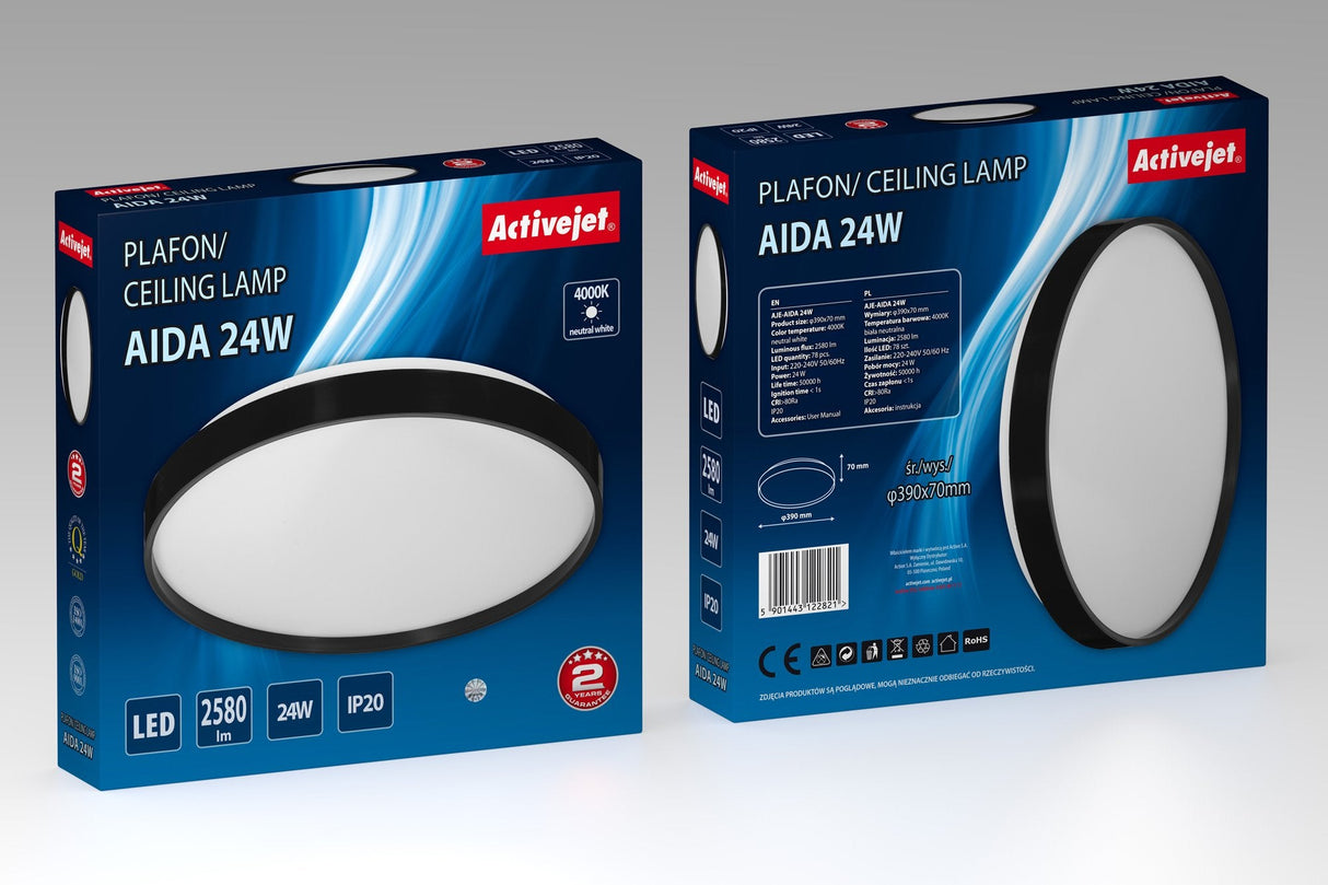 Plafón Activejet Led Aje-Aida 24w