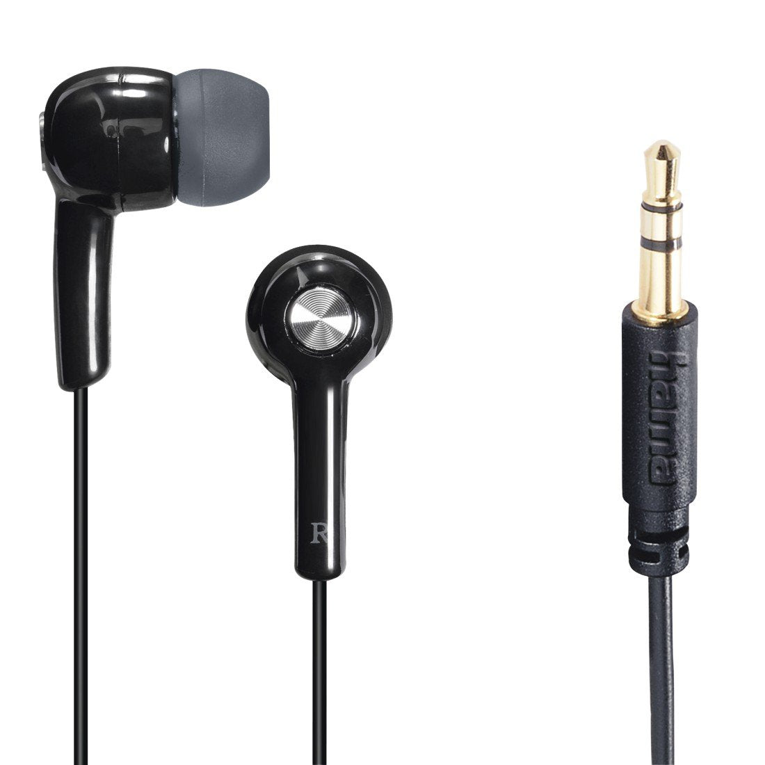 EAN 4047443484048 - Hama Gloss Auriculares Alámbrico Dentro de oído Música Negro, Gris imagen 2