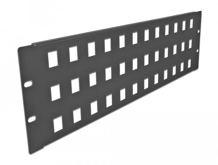 Delock 19" Keystone Patchpanel 48 Port 3 He Negro