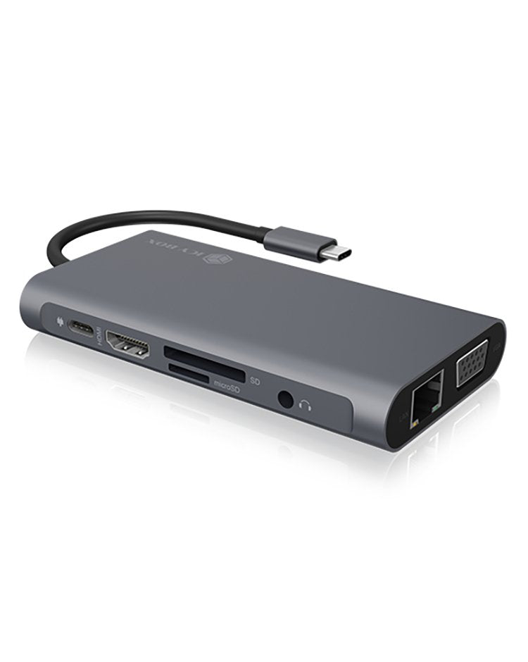 EAN 4250078168966 - ICY BOX IB-DK4040-CPD Alámbrico USB 3.2 Gen 1 (3.1 Gen 1) Type-C Antracita, Negro imagen 6