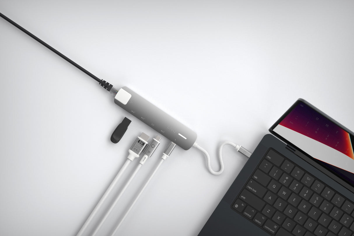 EAN 8720574622713 - LINQ LQ49061 base para portátil y replicador de puertos Alámbrico USB 3.2 Gen 2 (3.1 Gen 2) Type-C Gris, imagen 9