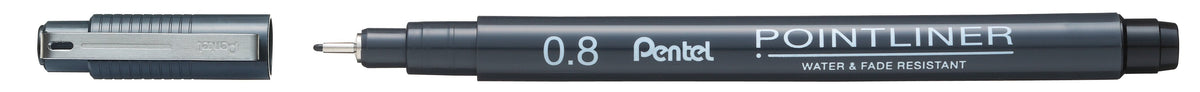 Pentel Pointliner Fineliner Negro 0.8 Mm