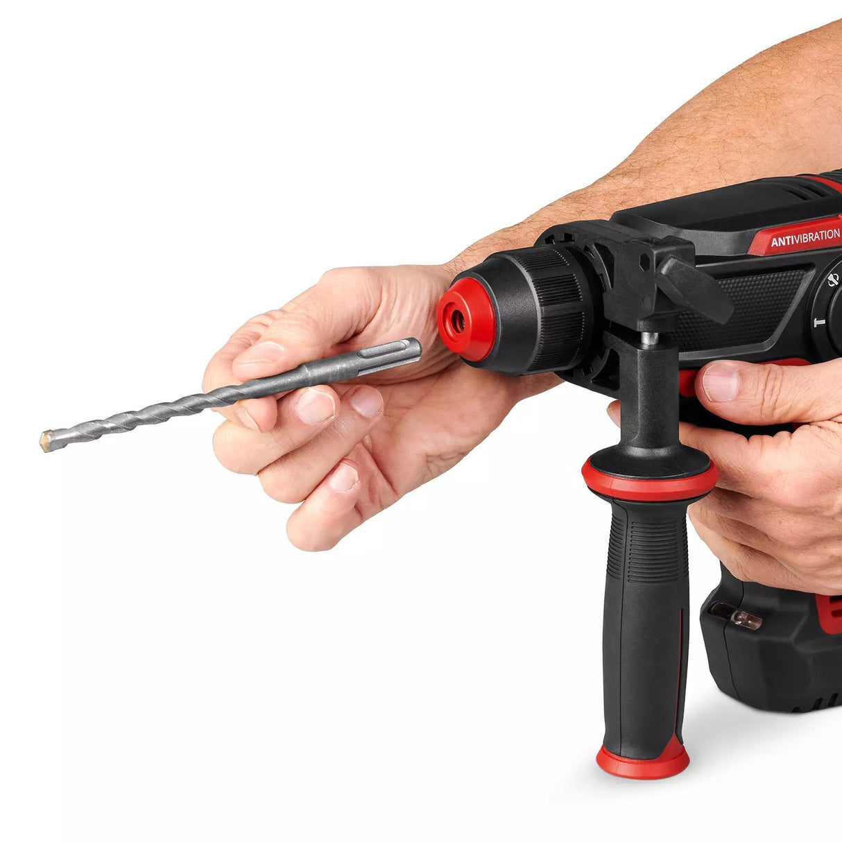 Taladro Einhell Percutor Inalámbrico Profesional Tp-Hd 18/28 Li Bl+4, 18 Voltios Rojo/Negro, Batería De Iones De Litio 3,0 Ah, Juego De Accesorios De 4 Piezas, Estuche Electrónico S 4514274