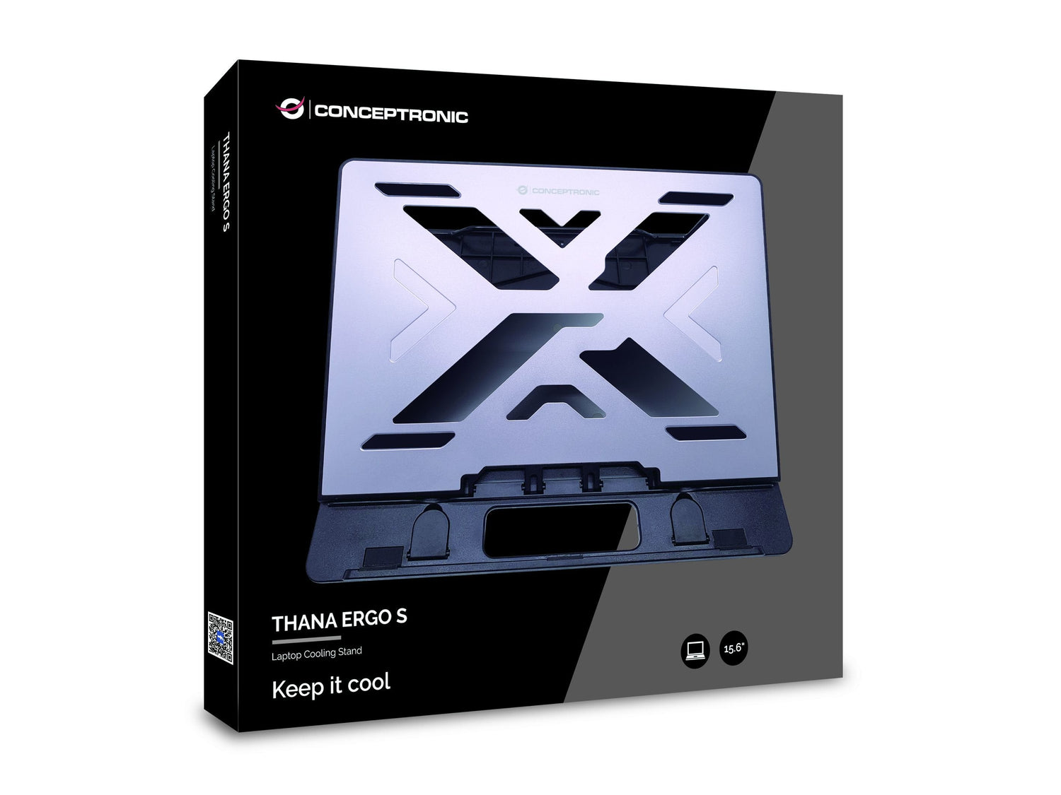 EAN 4015867222447 - Conceptronic THANA ERGO S, Laptop Cooling Stand Soporte para ordenador portátil Gris 39,6 cm (15.6") imagen 3