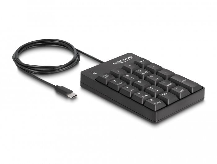 Teclado Numerico Delock 12108 Usb Type-C 19 Teclas Negro