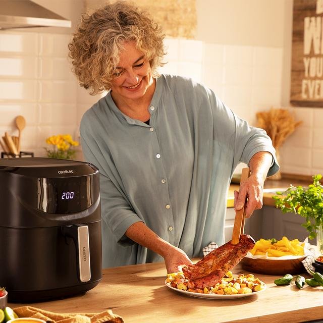 EAN 8435484049948 - Cecotec Cecofry Absolute 7600 Sencillo 7,6 L Independiente 2000 W Freidora de aire caliente Negro imagen 7