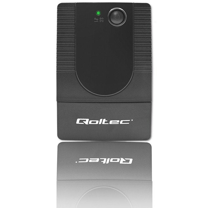 EAN 5901878537726 - Qoltec 53772 sistema de alimentación ininterrumpida (UPS) Línea interactiva 0,65 kVA 360 W 1 salidas AC imagen 6