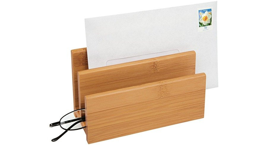 Wedo Organizador De Cartas Bambus Con 2 Compartimentos