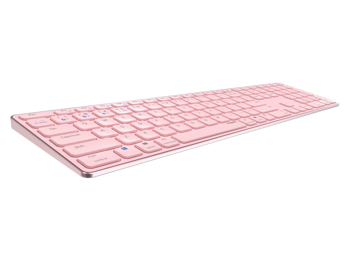Rapoo E9800m Teclado Bluetooth Qwerty Rosa