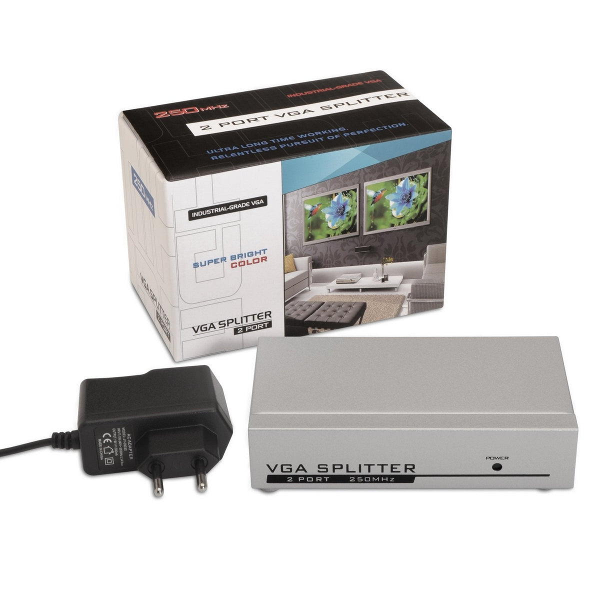 EAN 8436574700831 - AISENS A116-0084 divisor de video VGA 2x VGA imagen 3