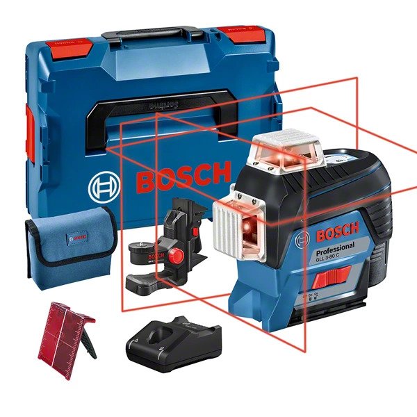EAN 3165140888301 - Bosch GLL 3-80 C Professional Nivel de línea 30 m 630 - 650 nm (< 10 mW) imagen 1