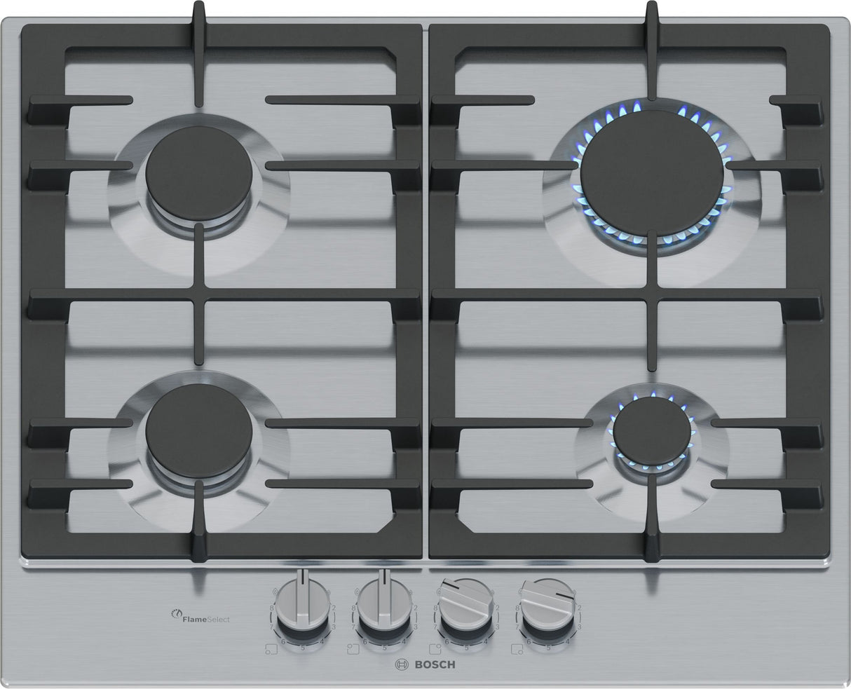 EAN 4242005496006 - Bosch Serie 6 PCP6A5I90 hobs Acero inoxidable Integrado 60 cm Encimera de gas 4 zona(s) imagen 1