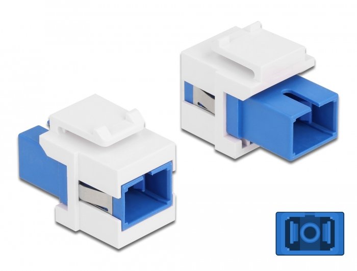 Keystone Modul Sc Simplex Buchse Zu Sc Simplex Buchse Blau Weiss