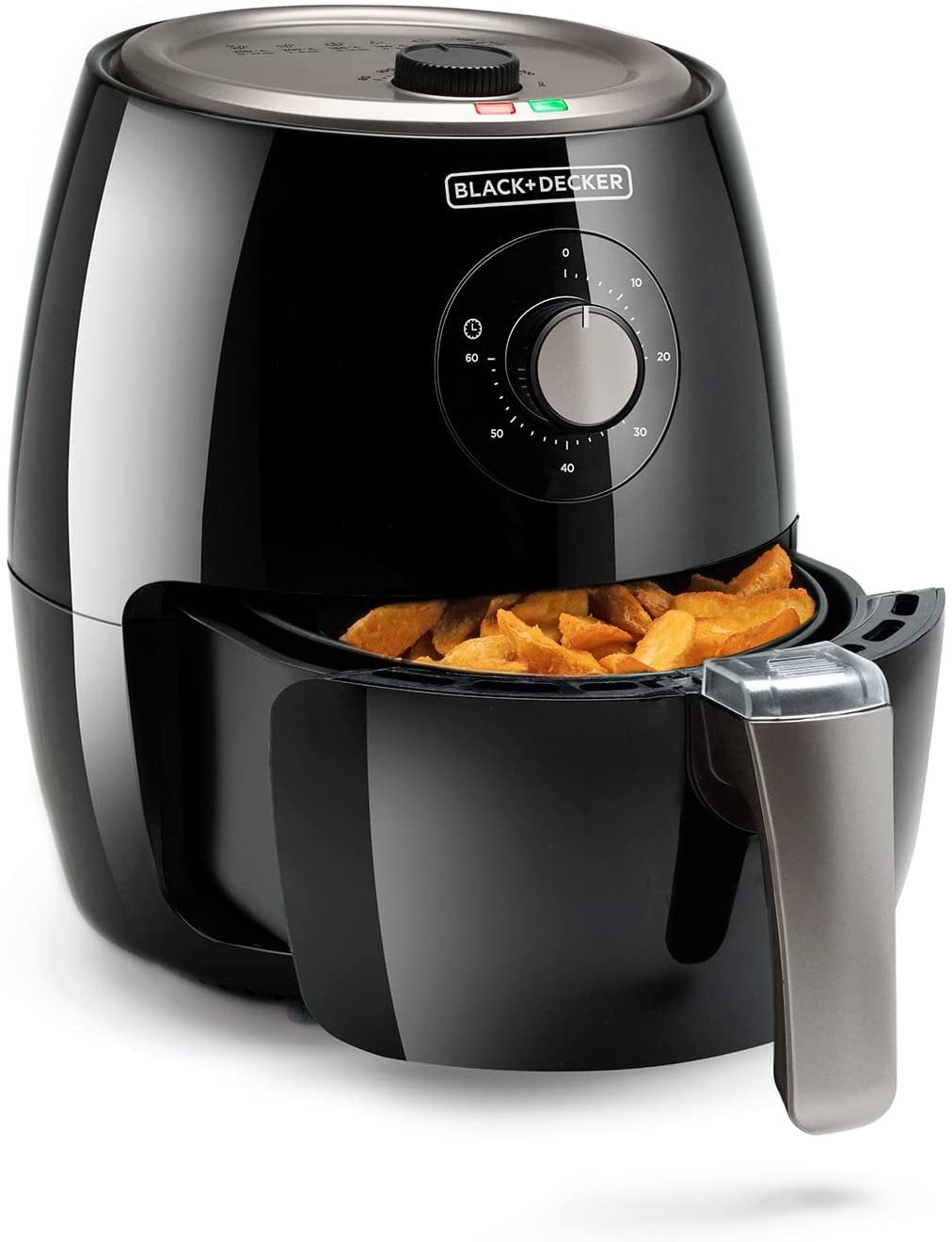 EAN 8432406730014 - Black & Decker BXAF2500E freidora Sencillo 2,5 L Independiente 1500 W Freidora de aire caliente Negro imagen 3