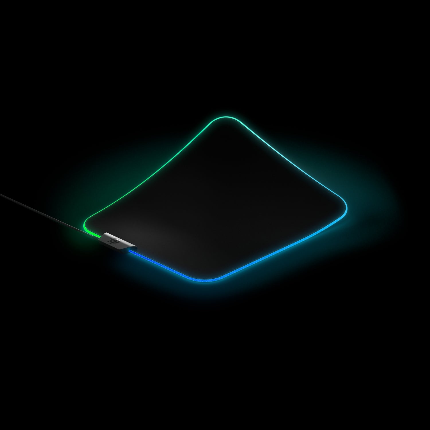 Alfombrilla Steelseries Prism Tela - M (63825) Steelseries Qck Prism Cloth Medium, Negro, Monótono, Tela, Caucho, Silicona, Retroiluminación Led, Multi, Alfombrilla De Ratón Para Juegos