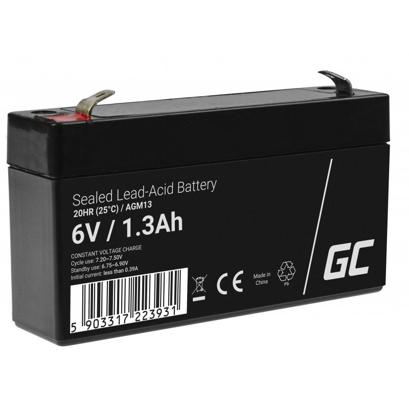 EAN 5903317223931 - Green Cell AGM13 batería para sistema ups Sealed Lead Acid (VRLA) 6 V 1,3 Ah imagen 1