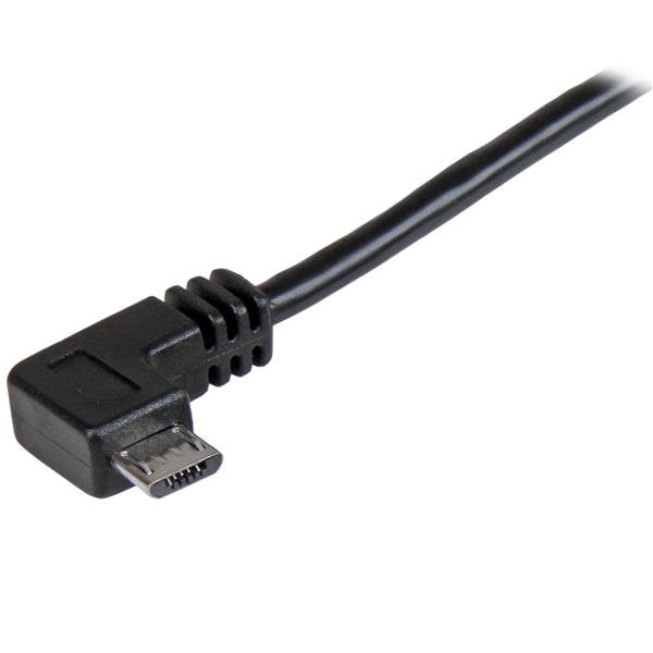 EAN 0065030863155 - StarTech.com USBAUB2MRA cable USB USB 2.0 2 m USB A Micro-USB B Negro imagen 2