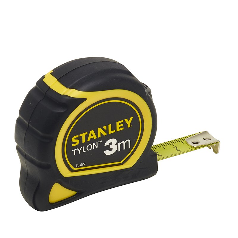 EAN 3253561306877 - Stanley Tylon cinta métrica 3 m Acrilonitrilo butadieno estireno (ABS), Caucho Negro, Amarillo imagen 1
