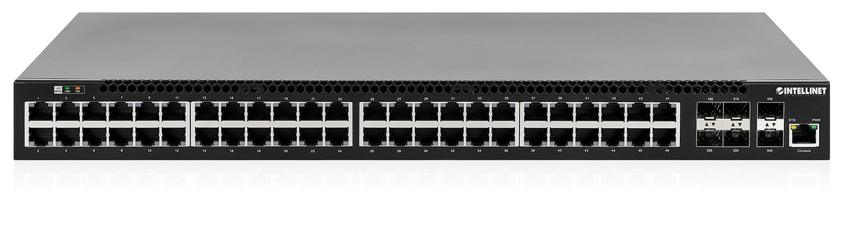 EAN 766623562041 - Intellinet 562041 switch Gestionado L3 Gigabit Ethernet (10/100/1000) Energía sobre Ethernet (PoE) Negro imagen 5