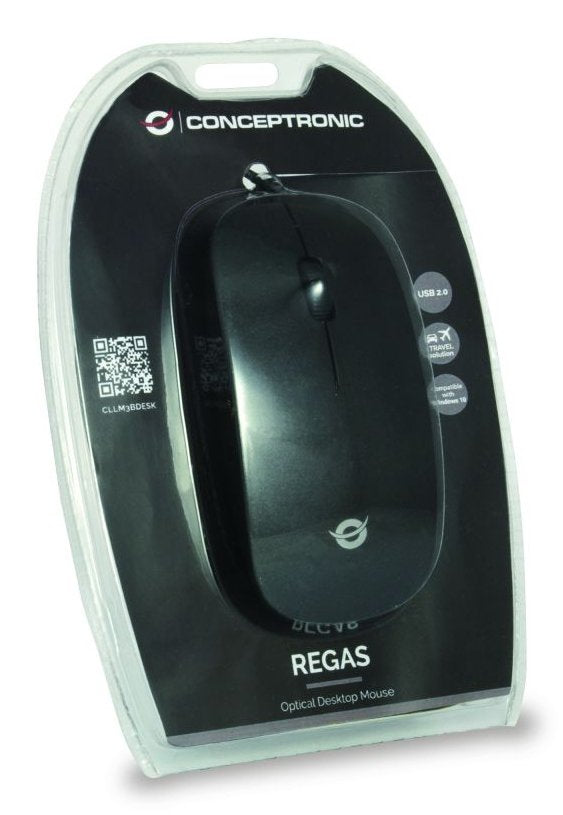 EAN 8714909023436 - Conceptronic CLLM3BDESK ratón Oficina Ambidextro USB tipo A 800 DPI imagen 3