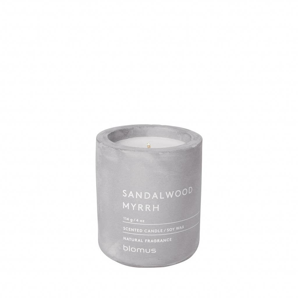 Candle Blomus Sandalwood Myrrh Vela Aromática 8 Cm Gris