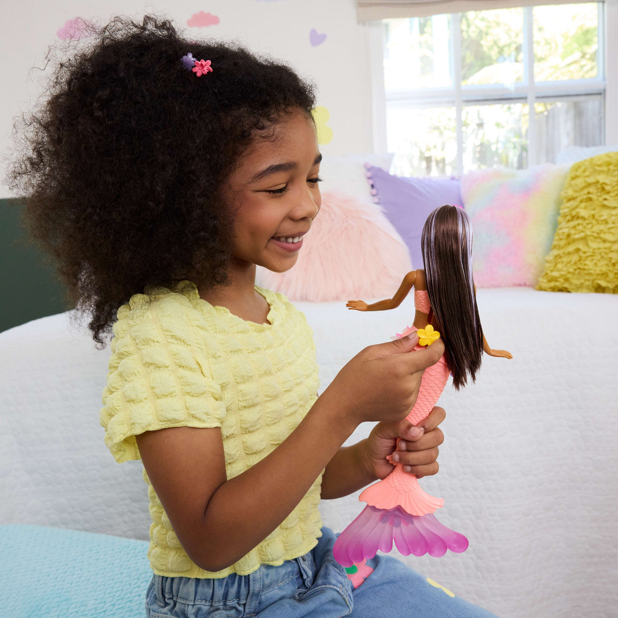 Lalka Barbie Syrenka Brunetka