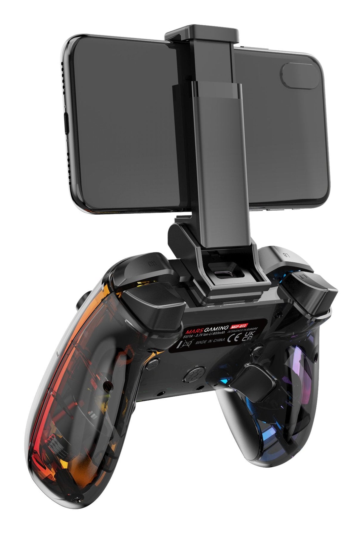 EAN 8435693109709 - Mars Gaming MGP-BT2 Negro, Transparente Bluetooth/USB Gamepad Analógico/Digital Android, Nintendo Switch, imagen 7