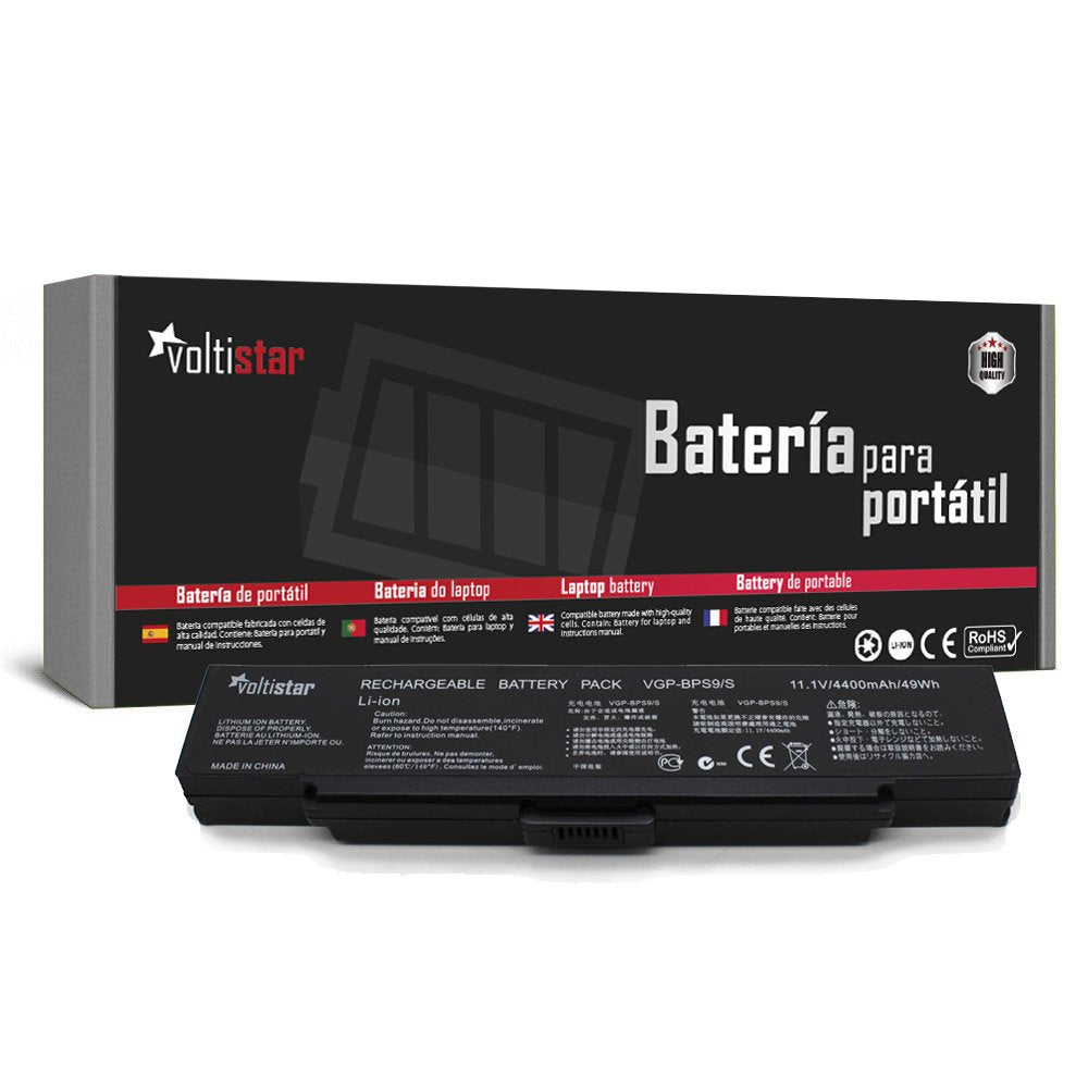 Batería Para Portátil Sony Vaio Bps9 Bpl9 Vgp-Bps9 Vgn-Nr10m/S