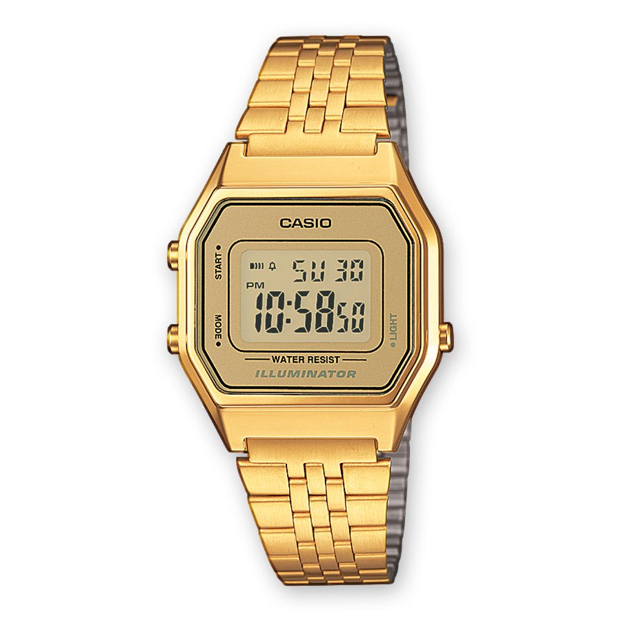 Reloj Digital Casio Vintage Iconic La680wega-9er 33mm Dorado