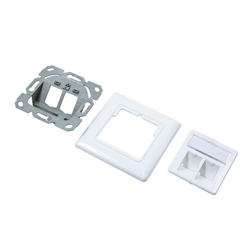 EAN 4052792032062 - LogiLink NK4020 toma de corriente 2 x RJ-45 Blanco imagen 2