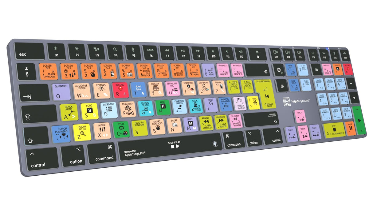 EAN 5707795022310 - Logickeyboard LKB-LOGXP2-TM teclado Oficina Bluetooth QWERTY Francés Gris, Titanio imagen 4