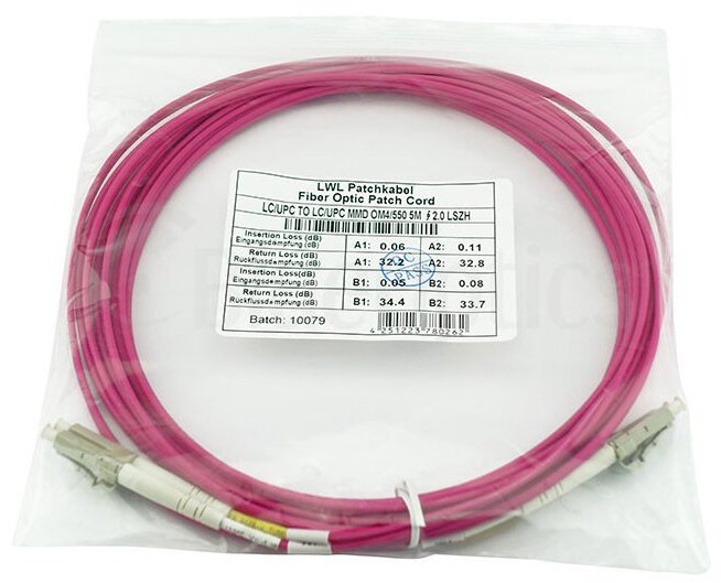 Blueoptics Sfp3131fu2mk Cable De Fibra Optica 2 M Lc Om4 Magenta