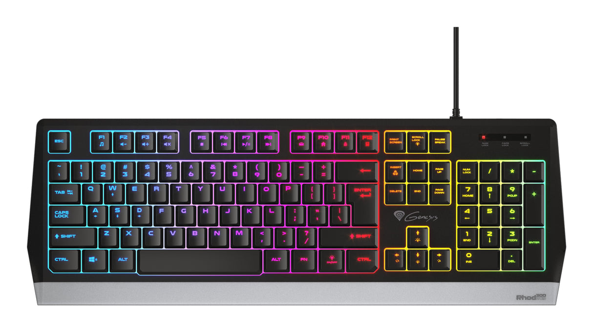 Teclado Gaming Genesis Rhod 300 Rgb Retroiluminado Español